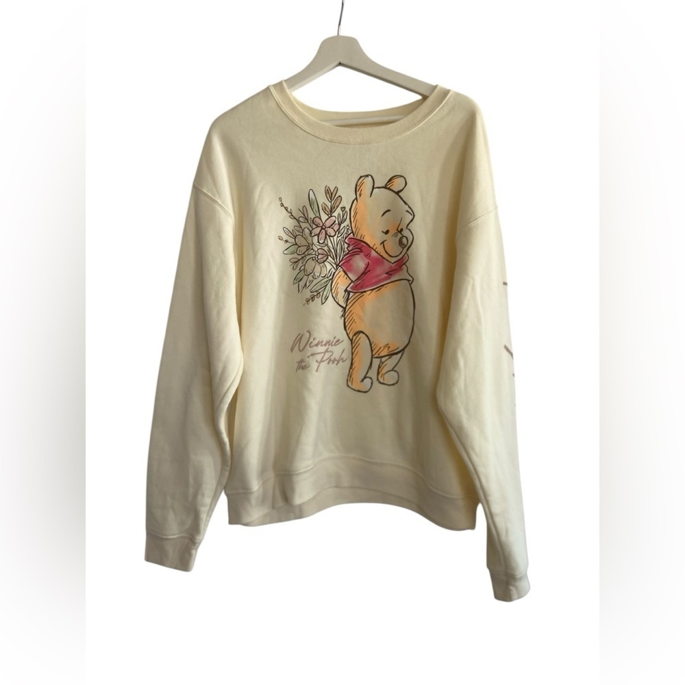 Disney Winnie the Pooh Cream Rare Vintage Graphic Pullover XL Coquette Size XL
